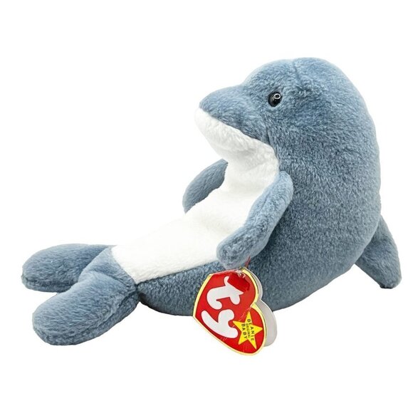 VINTAGE Original TY Echo Dolphin Beanie Baby 1996 Collectable - Picture 5 of 11